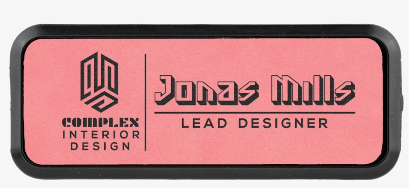 Round Corner With Border Name Badge With Magnet Name - Label, transparent png