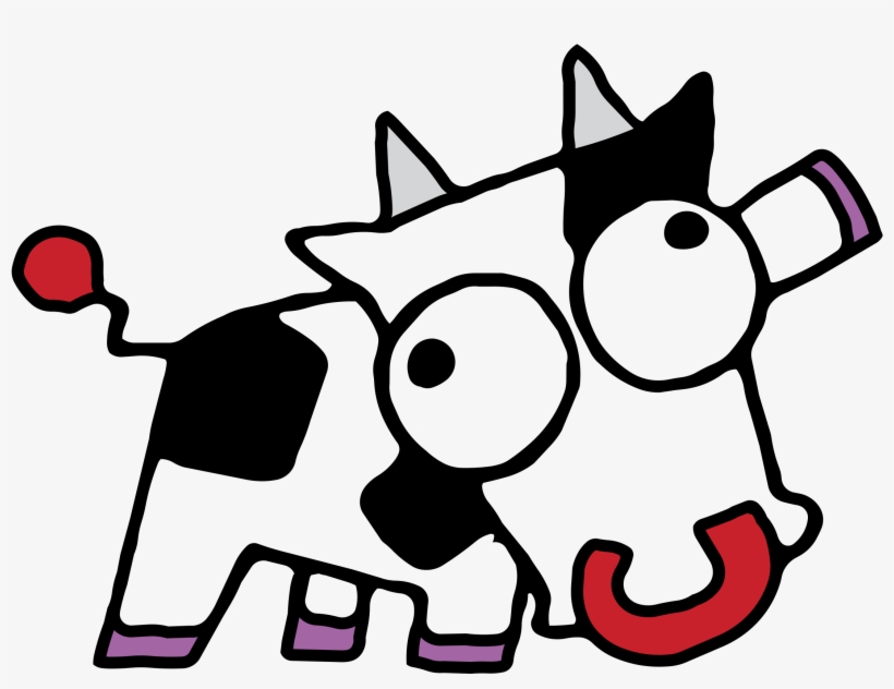 Kooky Cow Logo Png Transparent - Adesivo Vaca Louca, transparent png