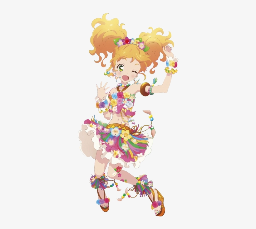 Yuzu Tropical Hula Girl Coord Dvd Version - Aikatsu Yuzu Renders, transparent png