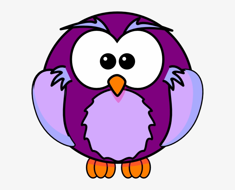 Purple Cow Clip Art - Cartoon Owl, transparent png