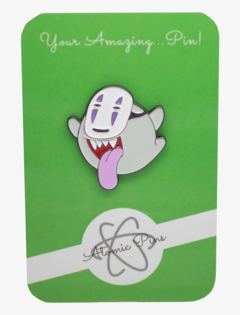 'king No-face' Spirited Away X Mario Enamel Pin Boo - Cartoon, transparent png