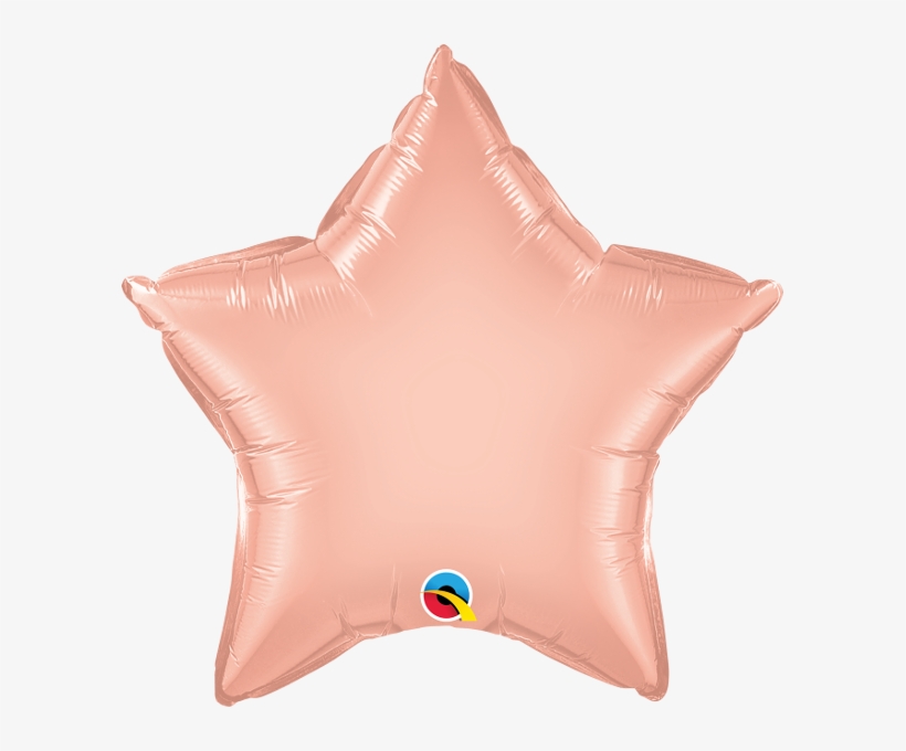 Rose Gold Star 20" Foil Balloon - Rose Gold Star Balloon, transparent png