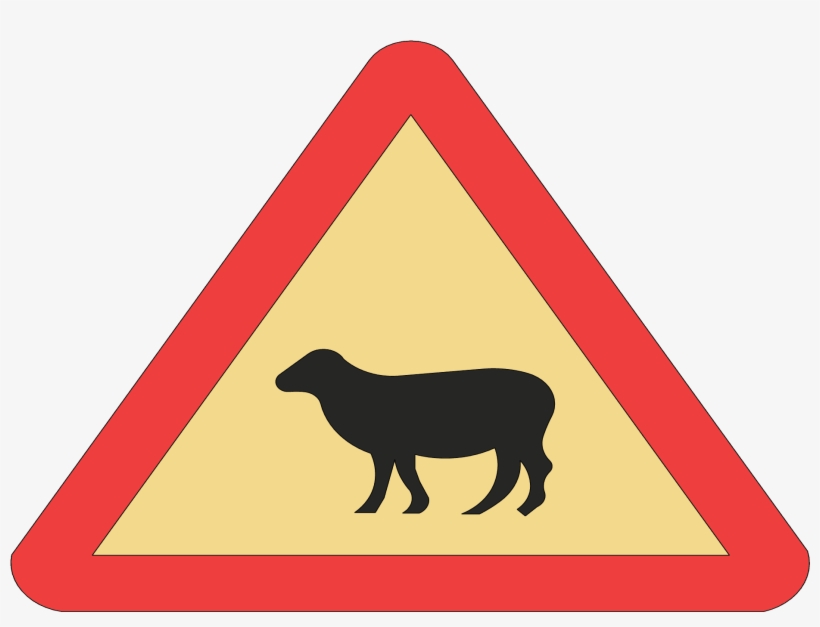 Danger Animals Triangle Signal - Traffic Sign, transparent png