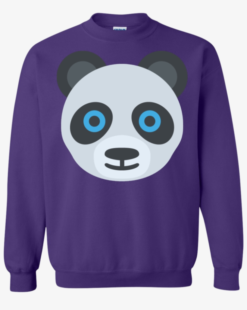 Panda Face Emoji Sweatshirt - Shirt, transparent png