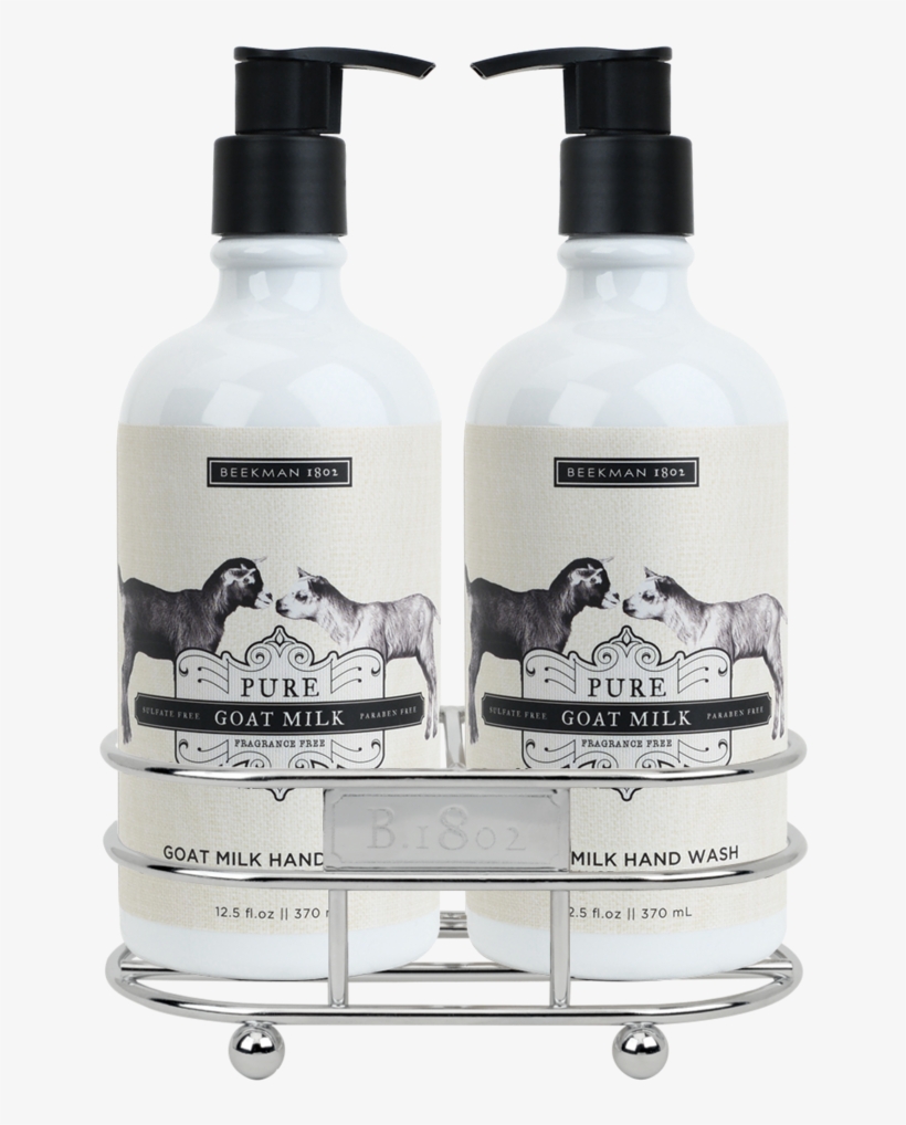 Pure Goat Milk Hand Care Duo Caddy Set, Bk-beekman - Beekman 1802 Pure Goat Milk Hand Wash, transparent png