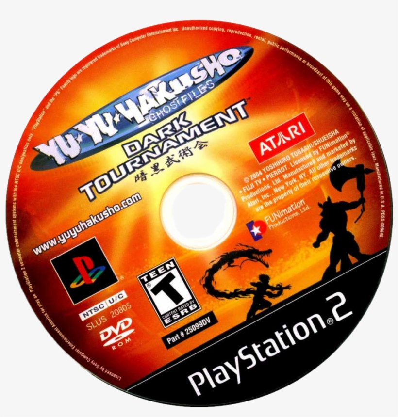 Yu Yu Hakusho - Yu Yu Hakusho Dark Tournament Ps2 Cd, transparent png