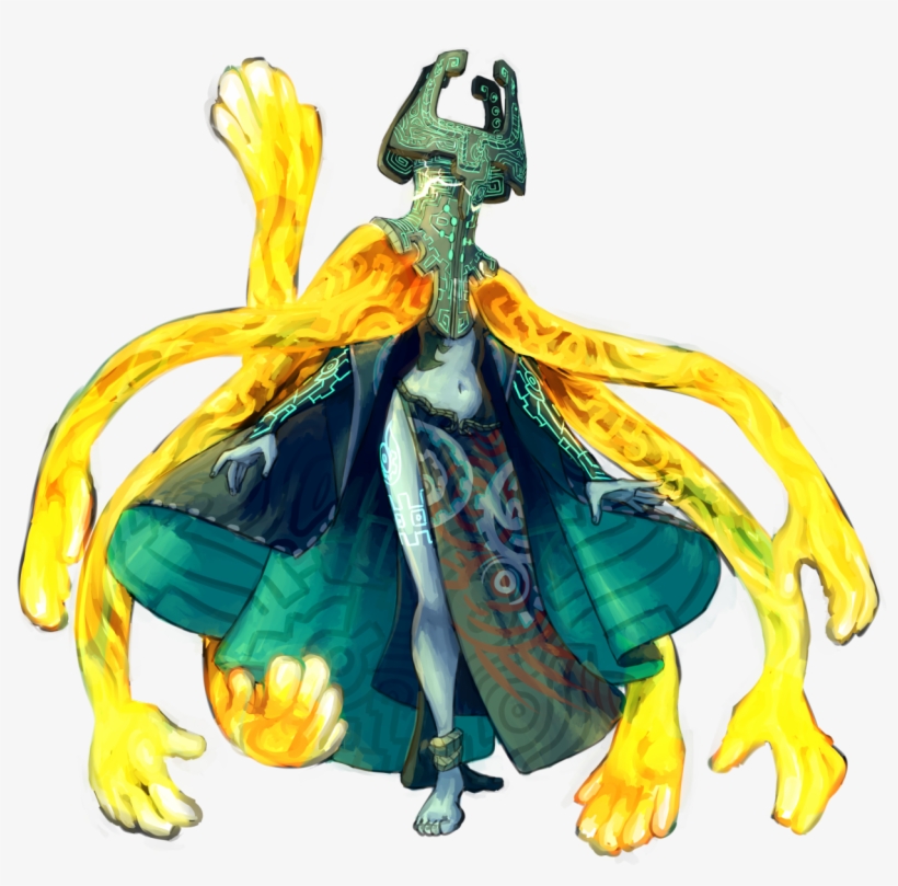 Painted This Forever Ago And Never Posted It But I - Midna Cursed Form, transparent png