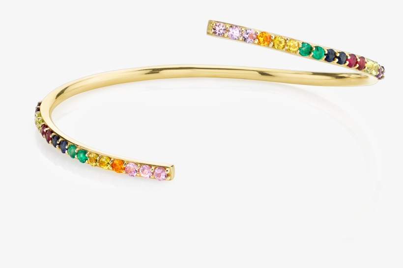 Rainbow Bypass Bracelet - Bangle, transparent png