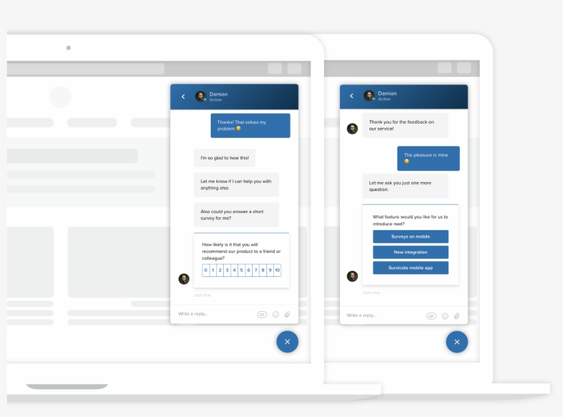 Survey Users Via Intercom Messenger - Intercom Mobile Popup, transparent png