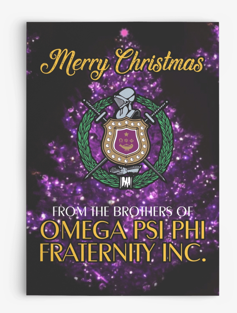 Omega Psi Phi Christmas Card, transparent png
