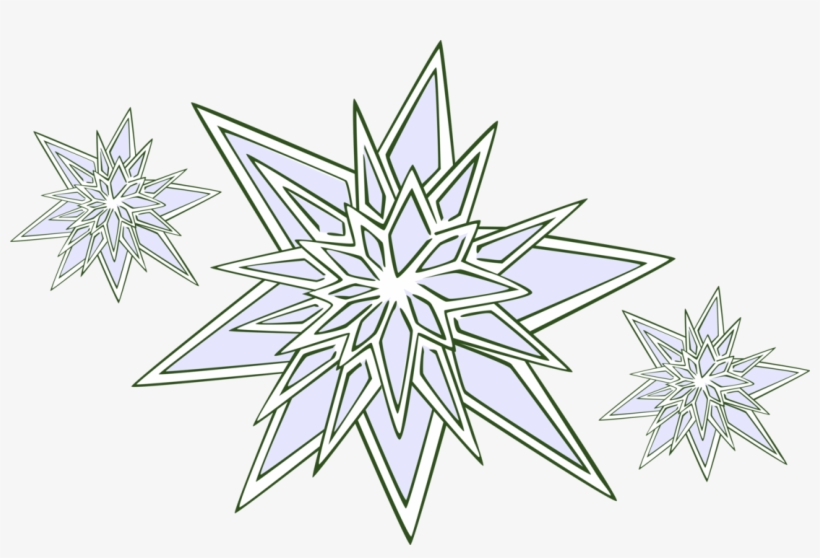 Vector Illustration Of Snowflake Snow Ice Crystals - Drawing, transparent png