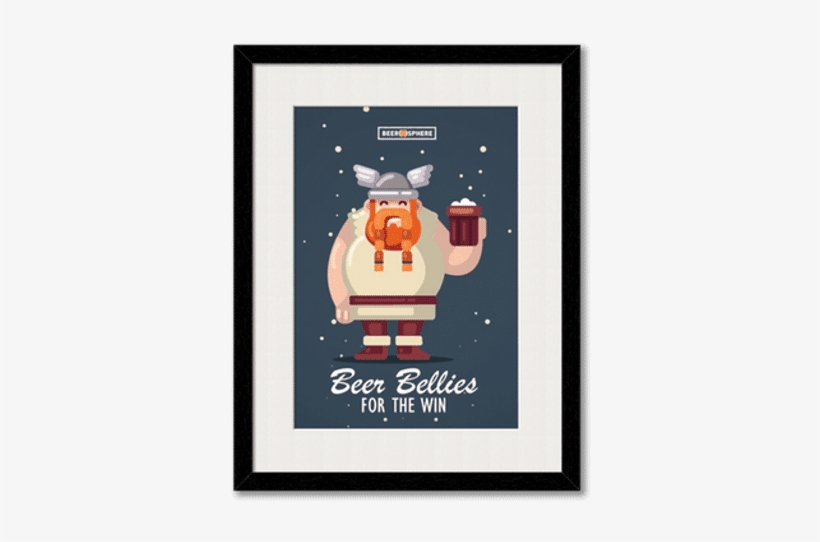 Beer - Wall Frame With White Border, transparent png