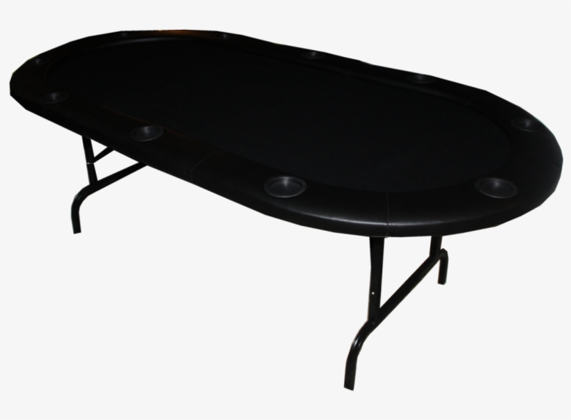 Oval Foldable Poker Table Black - Mesa Poker Preta, transparent png