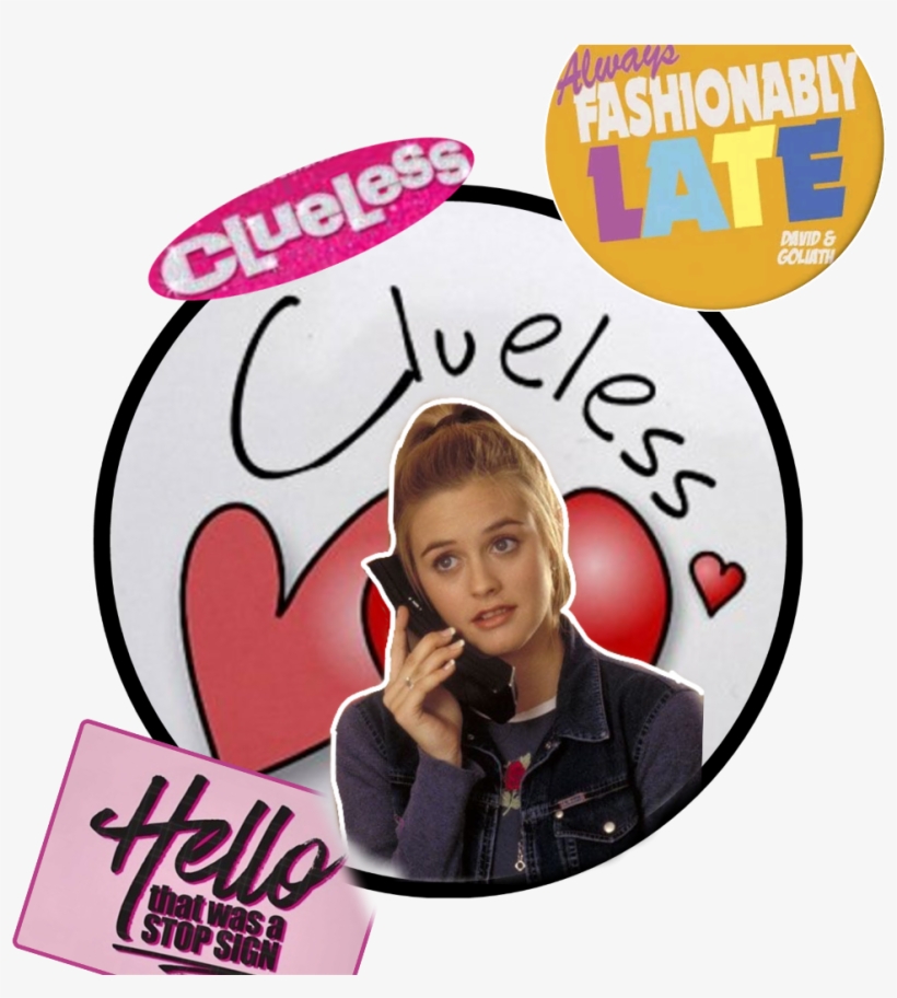 Clueless Sticker - Girl, transparent png