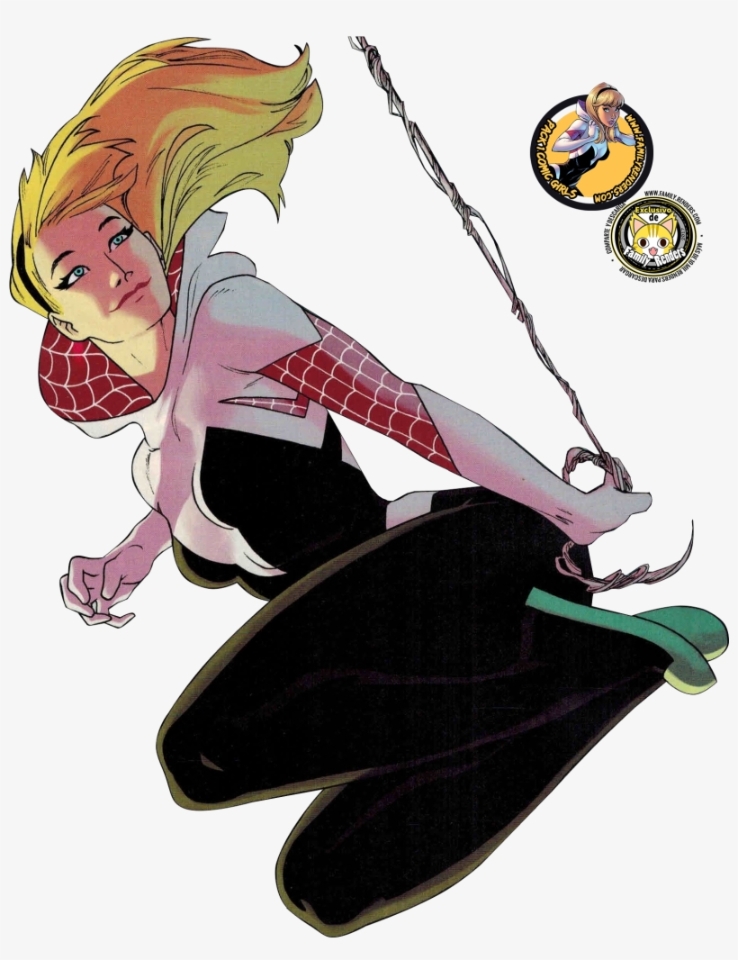 Spider Gwen Comic Art, transparent png