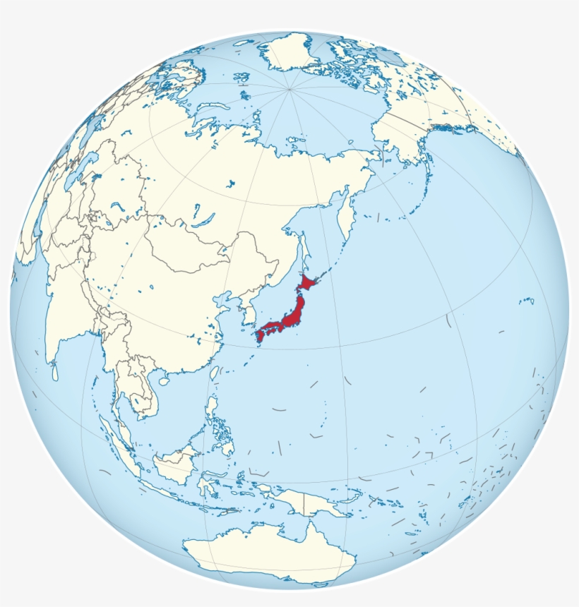 Japan On The Globe - Japan Map Earth, transparent png