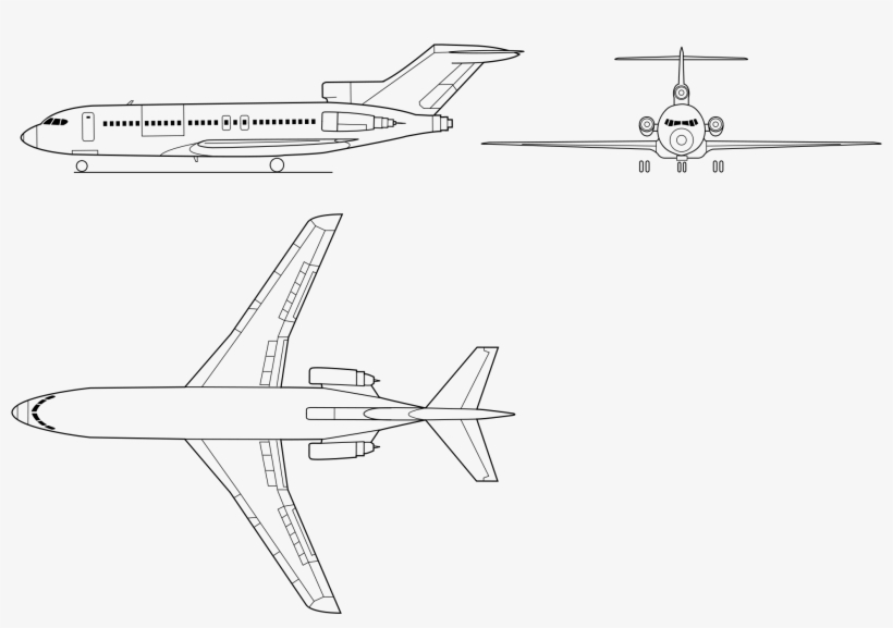 2000 X 1500 5 - Boeing 727, transparent png