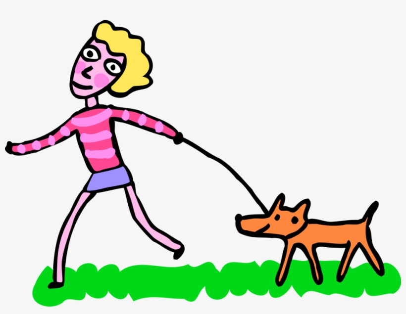 Vector Illustration Of Adolescent Girl Walking Family, transparent png