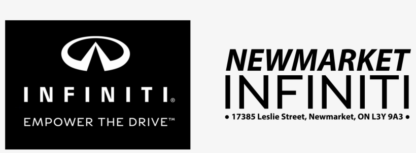 Newmarketinfinitihdblack - Infiniti Logo Empower The Drive, transparent png