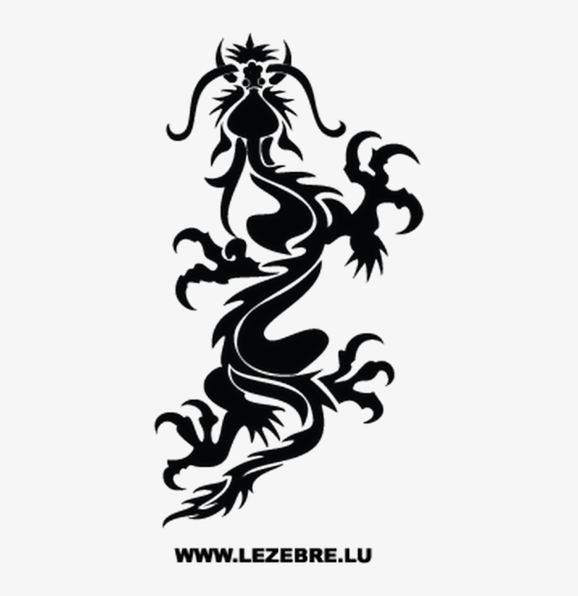 Sticker Decal Chinese Dragon Free Clipart Hq Clipart - Illustration, transparent png