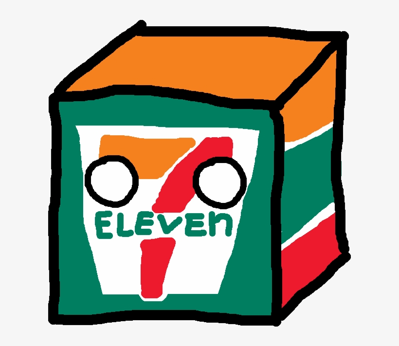 7-elevencube - Company Polandball, transparent png