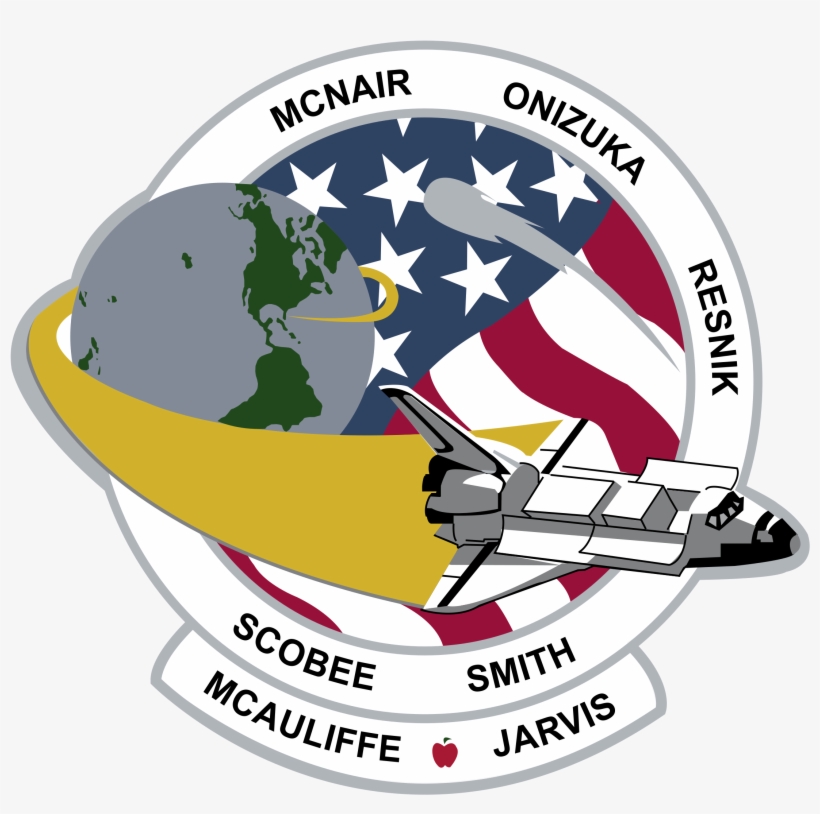 Challenger Mission Patch Logo Png Transparent - Challenger Space Shuttle Decal, transparent png