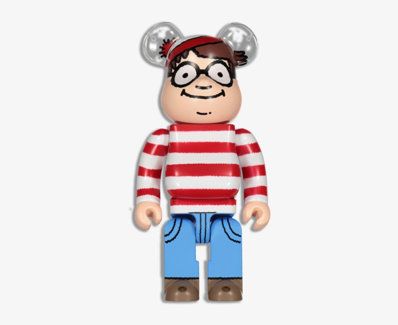 Medicom Toy Be@rbrick Where's Wally 400% Multi-coloured - Bearbrick, transparent png