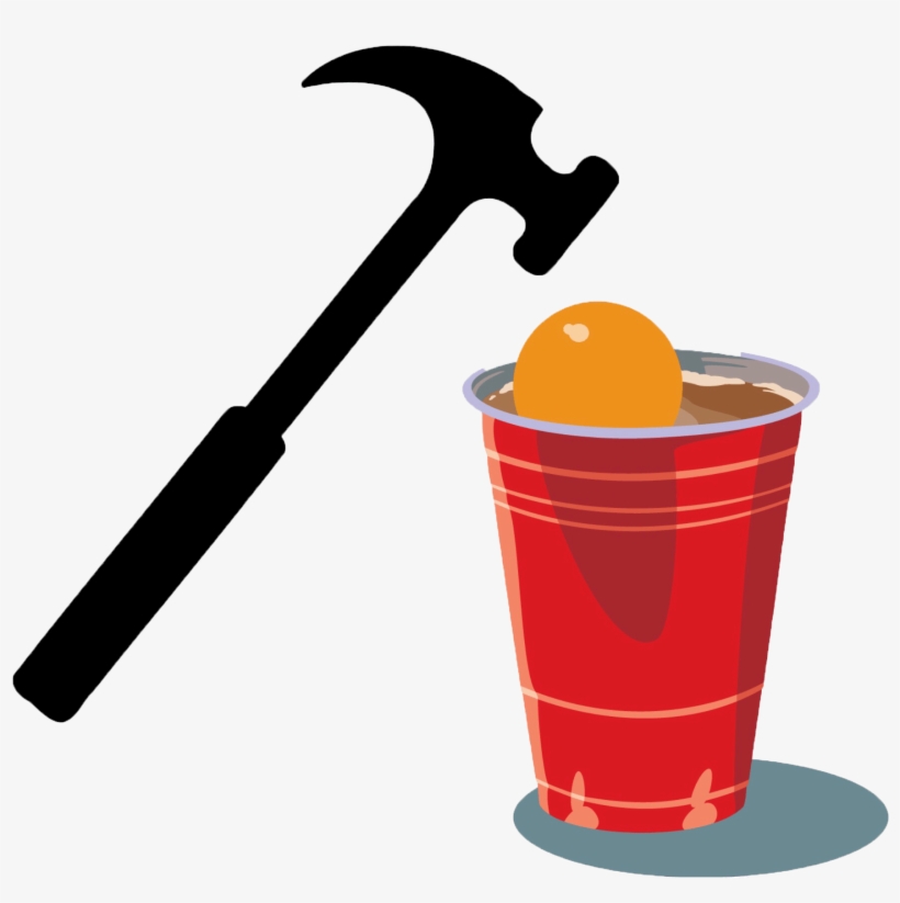 Get Hammered Sports - Transparent Solo Cup Clipart, transparent png