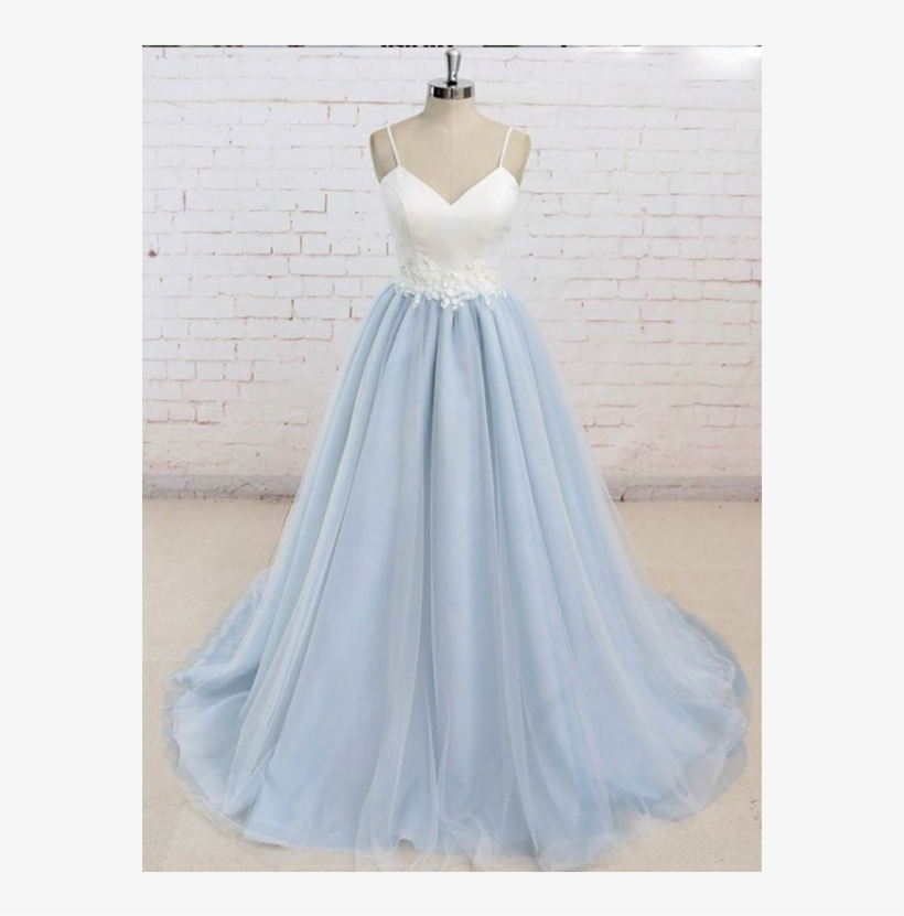 Prom Dress Long, A-line Prom Dress, Light Blue Prom - Simple Prom Dresses, transparent png