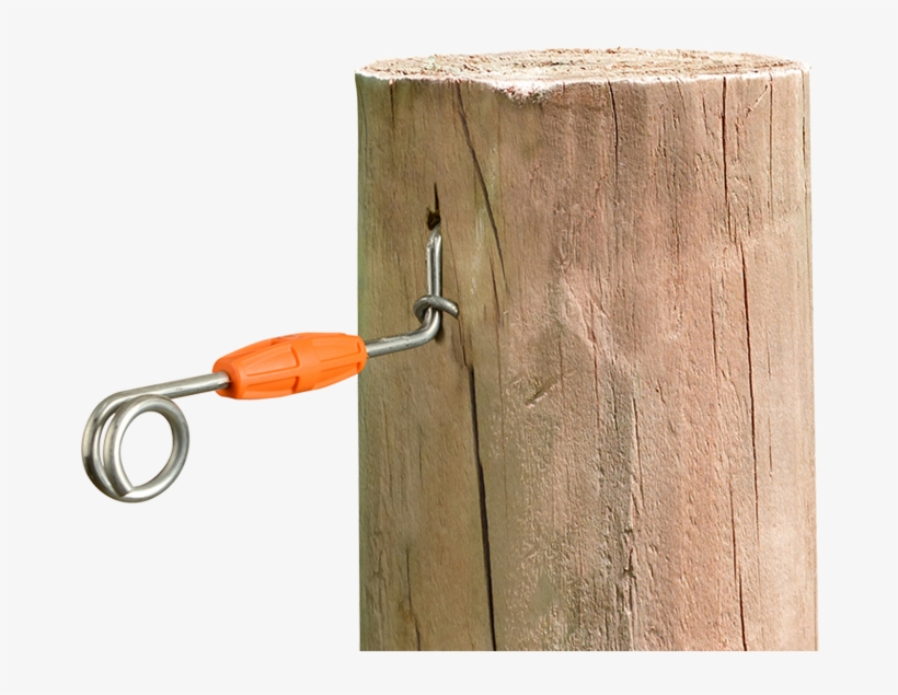 Gallagher Wood Post Live Tip Offset 160mm - Plywood, transparent png