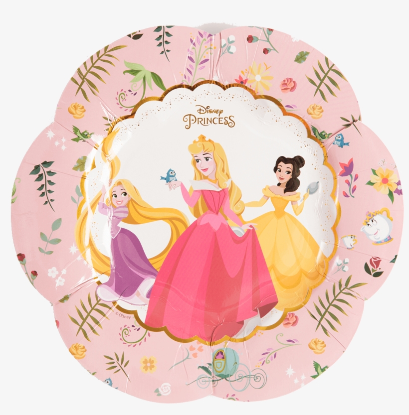 Disney Princess True Shapes Paper Plates - True Princess Paper Plates, transparent png