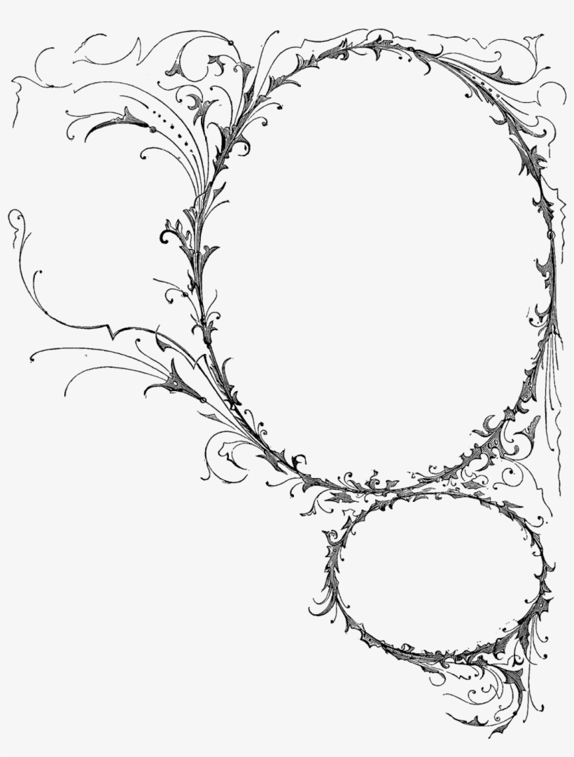 Aren't These Just Astoundingly Beautiful Circle Frame - Line Art, transparent png