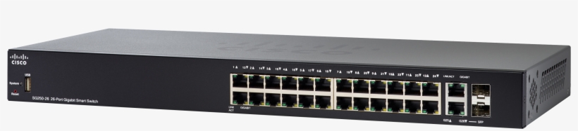 Cisco Sg250-26 - Sg250 26hp K9 Eu, transparent png