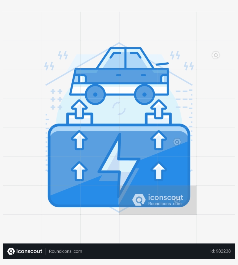 Car Battery Illustration Full Screen, transparent png