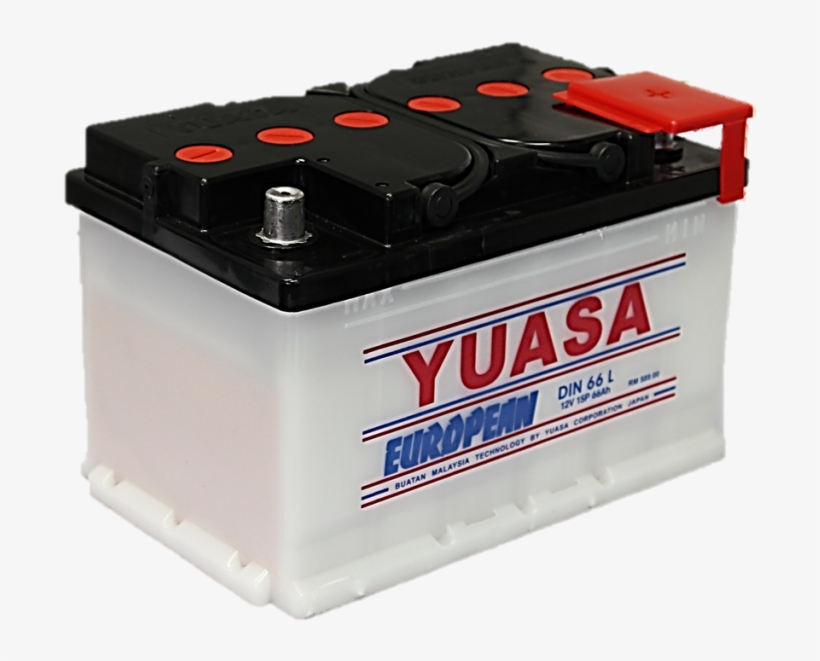 Yuasa N70 105d31l Automotive Battery, transparent png