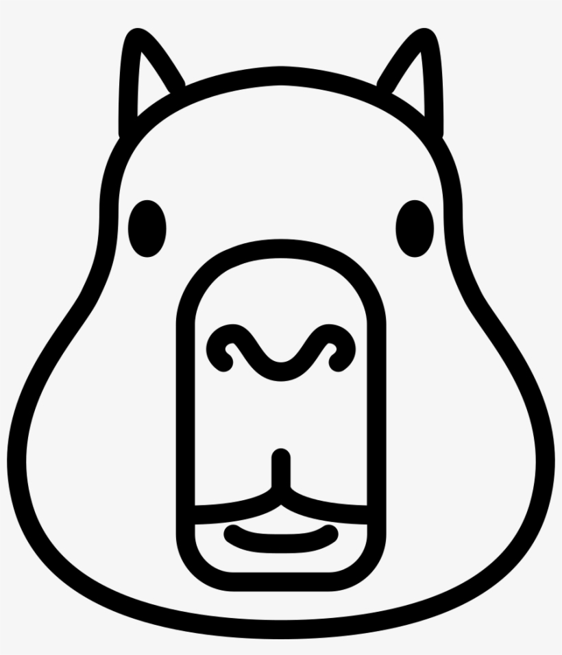 Png File Svg - Capybara Vector, transparent png