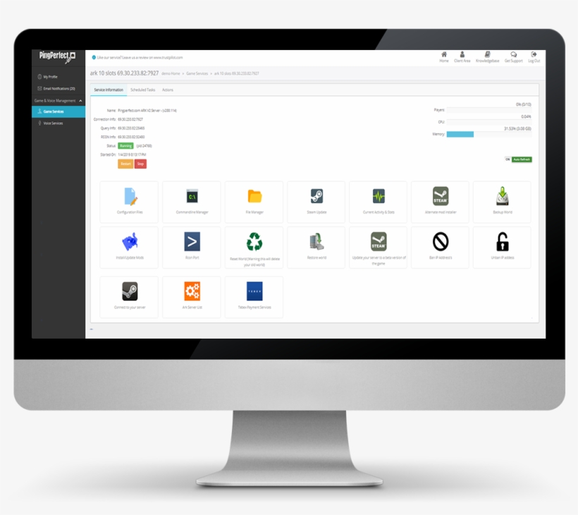 Game Panel Gameserver Hosting - Loyalty Program Dashboard, transparent png