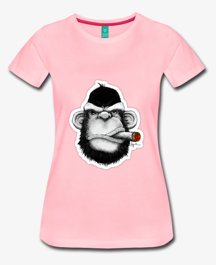 Cigar Chimp T-shirt - No White Boys Shirt, transparent png