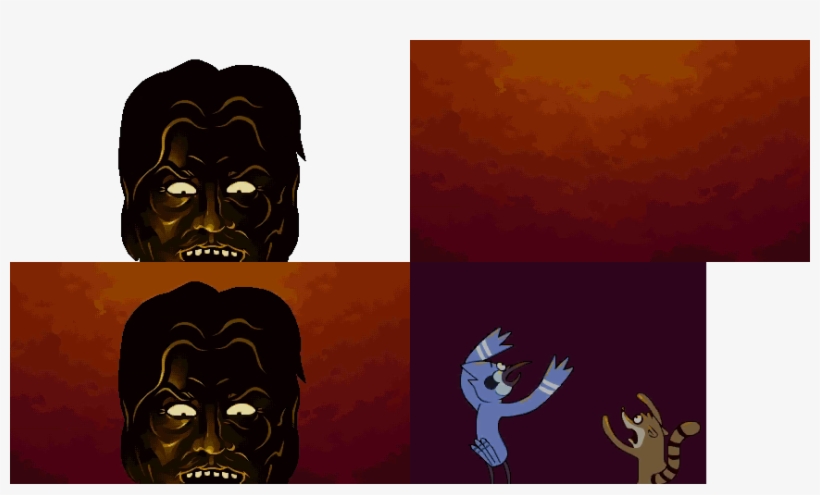 Click For Full Sized Image Game Over Screen - Regular Show 8 Bit, transparent png