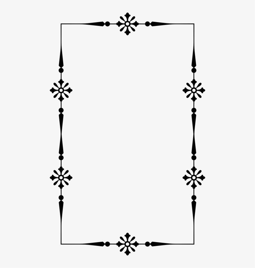 Decorative Floral Frame - Motif, transparent png