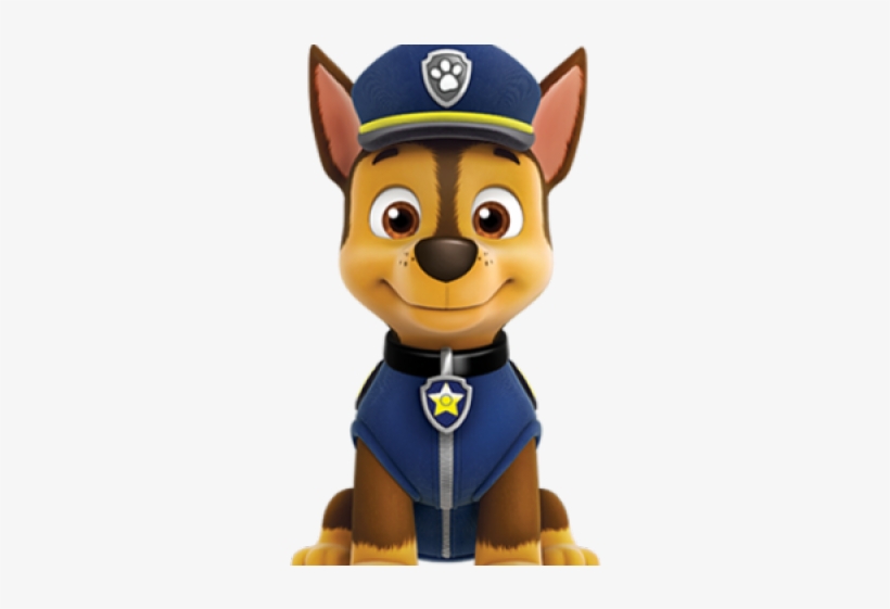 Paw Clipart Paw Patrol - Chase Paw Patrol Characters, transparent png