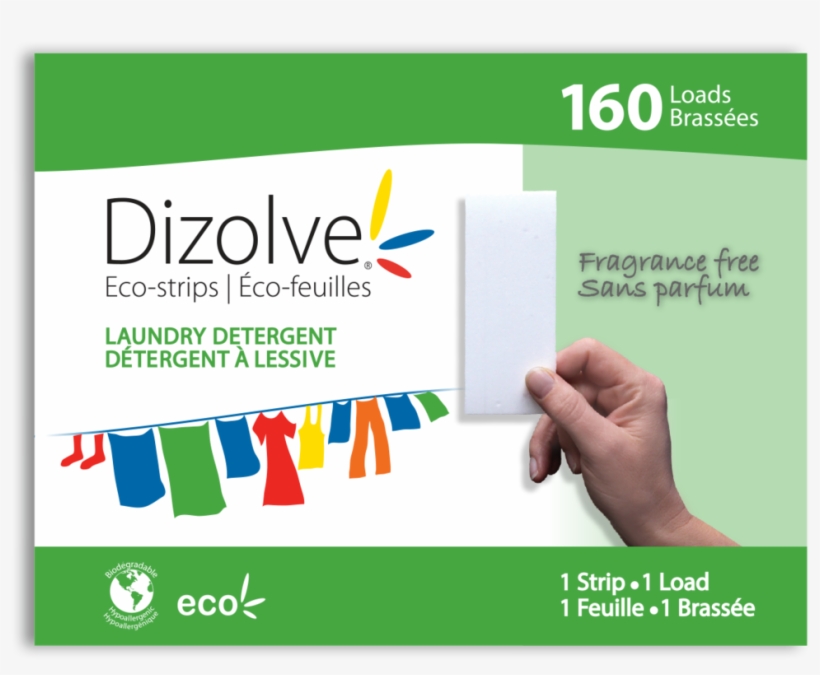 160 Loads Fragrance Free - Dizolve Detergent, transparent png