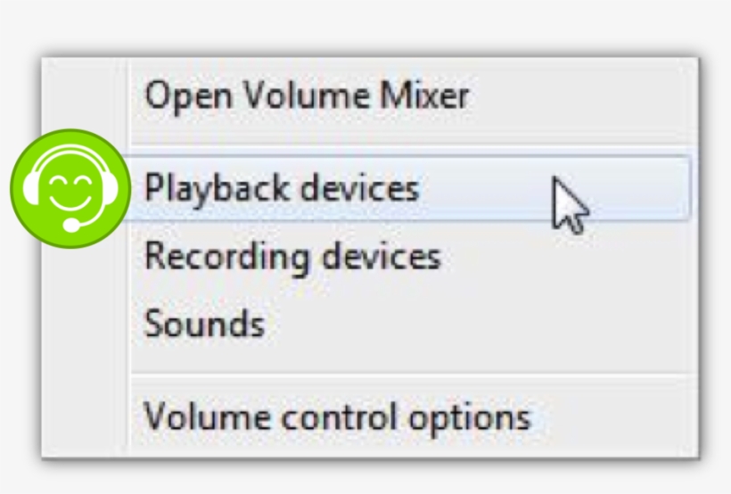 Configure Your Usb Headset As The Default Playback - Windows 7, transparent png