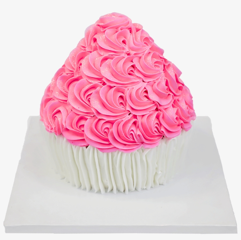 Super Size Cupcake Cake - Buttercream, transparent png