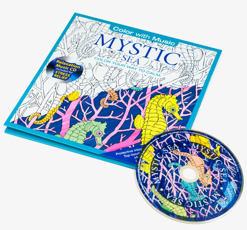 Color With Music Sea Life Adult Coloring Book - Illustration, transparent png