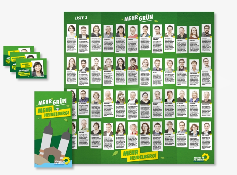 Die Grünen Local Council Election - Signage, transparent png