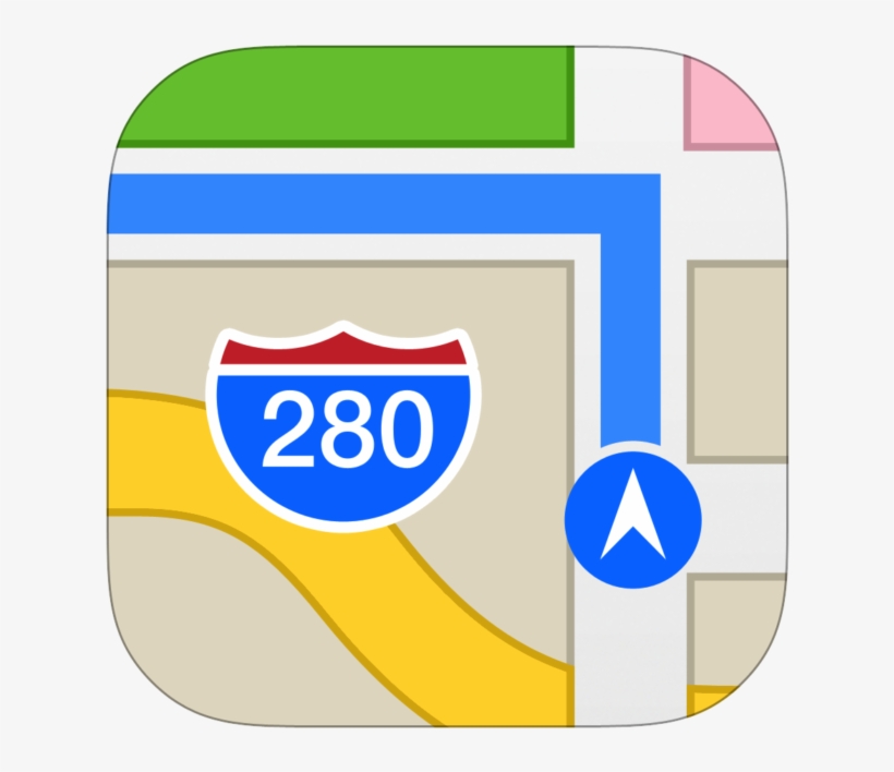 Apple Maps Icon, transparent png