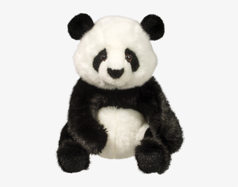 Paya Panda Bear 11 Inch Siting Realistic Plush Stuffed - Plush Panda Bear, transparent png