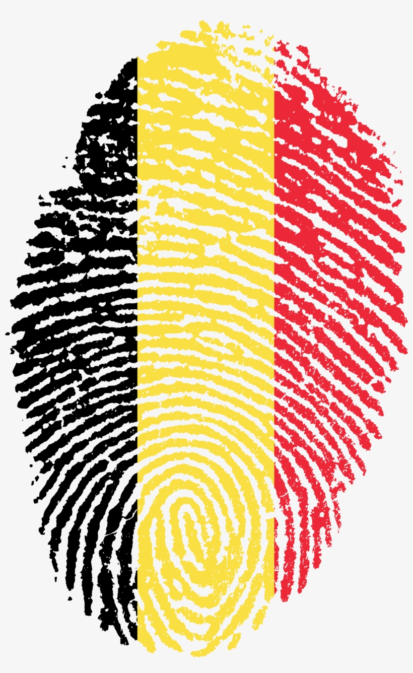 Belgium Flag Fingerprint Country - Flag Fingerprints, transparent png