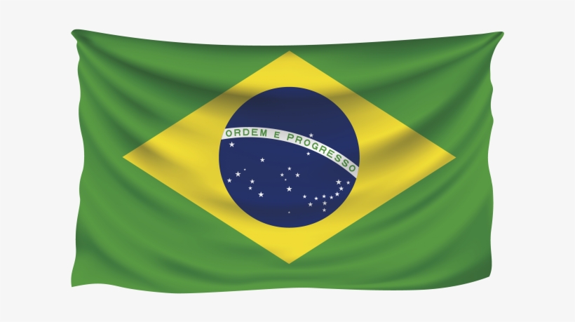Wavy Brazil Flag - Brazil Flag, transparent png